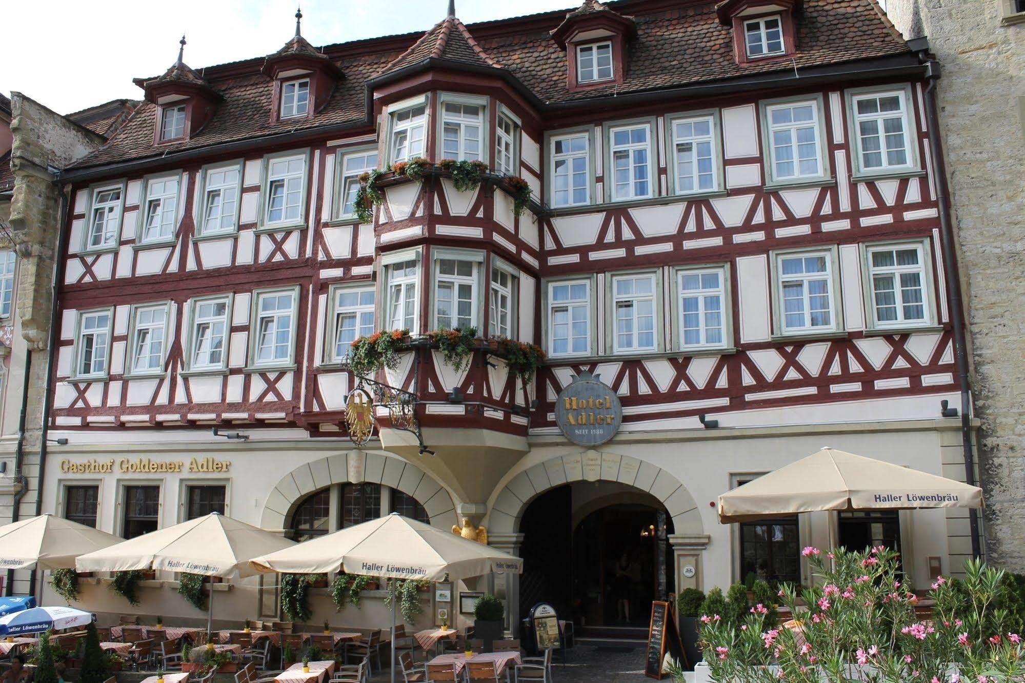 Stadt-gut-Hotel Gasthof Goldener Adler Schwäbisch Hall Eksteriør billede